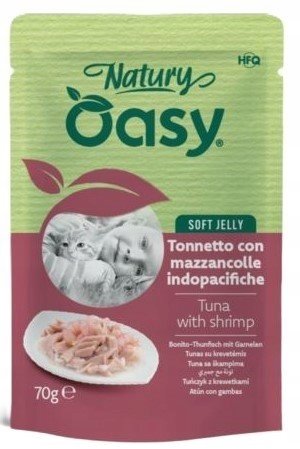 Oasy Oasy Natury Soft Jelly Tuna with shrimp 70gr