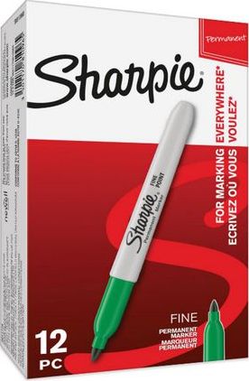 Sharpie Marker F okrągła końcówka zielony 12Stk