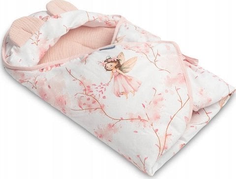 Sensillo OTULACZ MUŚLINOWY DO FOTELIKA - WRÓŻKI RÓŻOWY