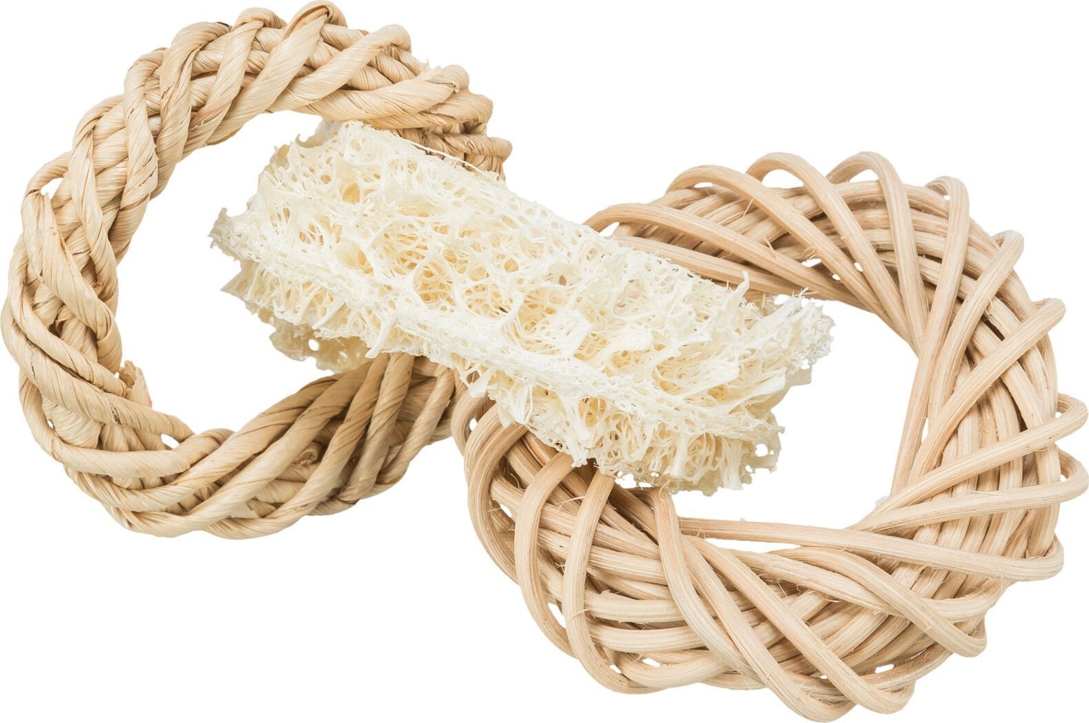 Trixie Zabawka dla kawii domowych/królików trukwa/rattan/liście kukurydzy, śr.13 cm