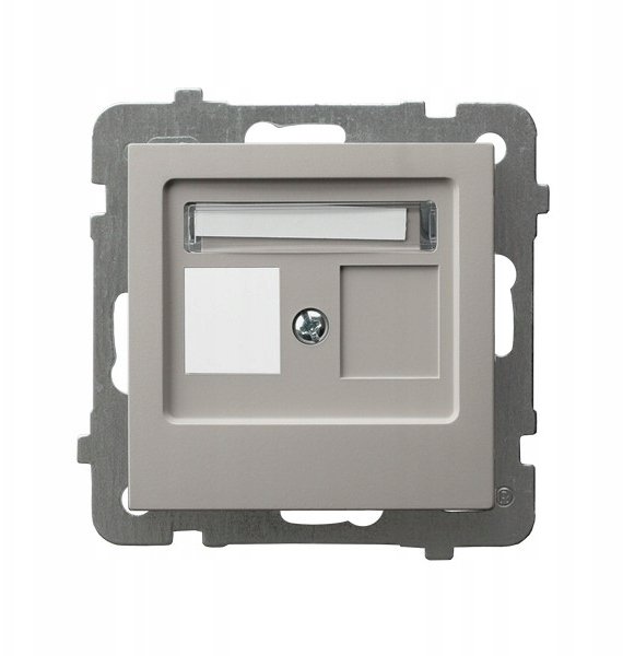 Ospel AS Obudowa gniazda pojedynczego typu Keystone prosta kaszmir (GPK-1G/p/82)