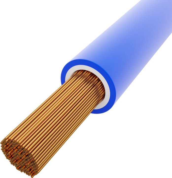BITNER Przewód 2,5mm2 niebieski H07V-K 100m Linka sterownicza BiTOne 450/750V 5029