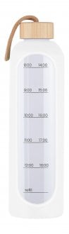 Butelka szklana KiCA Hydro Glass 1000 ml - biała
