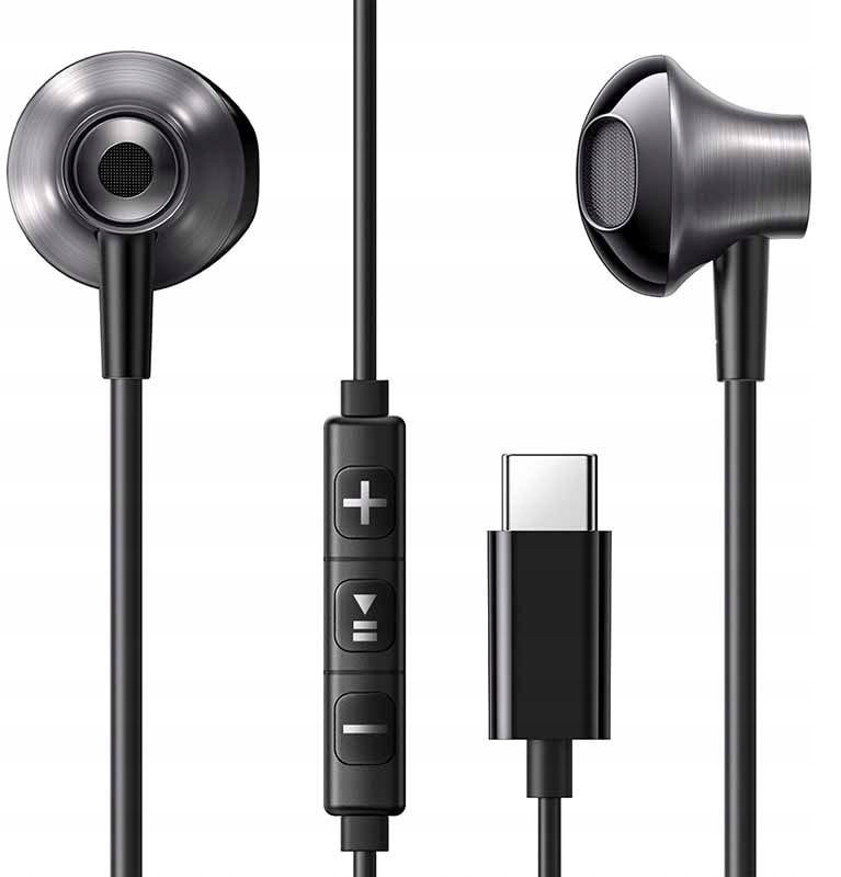 Słuchawki Ugreen Słuchawki douszne EP106 USB-C (czarne)