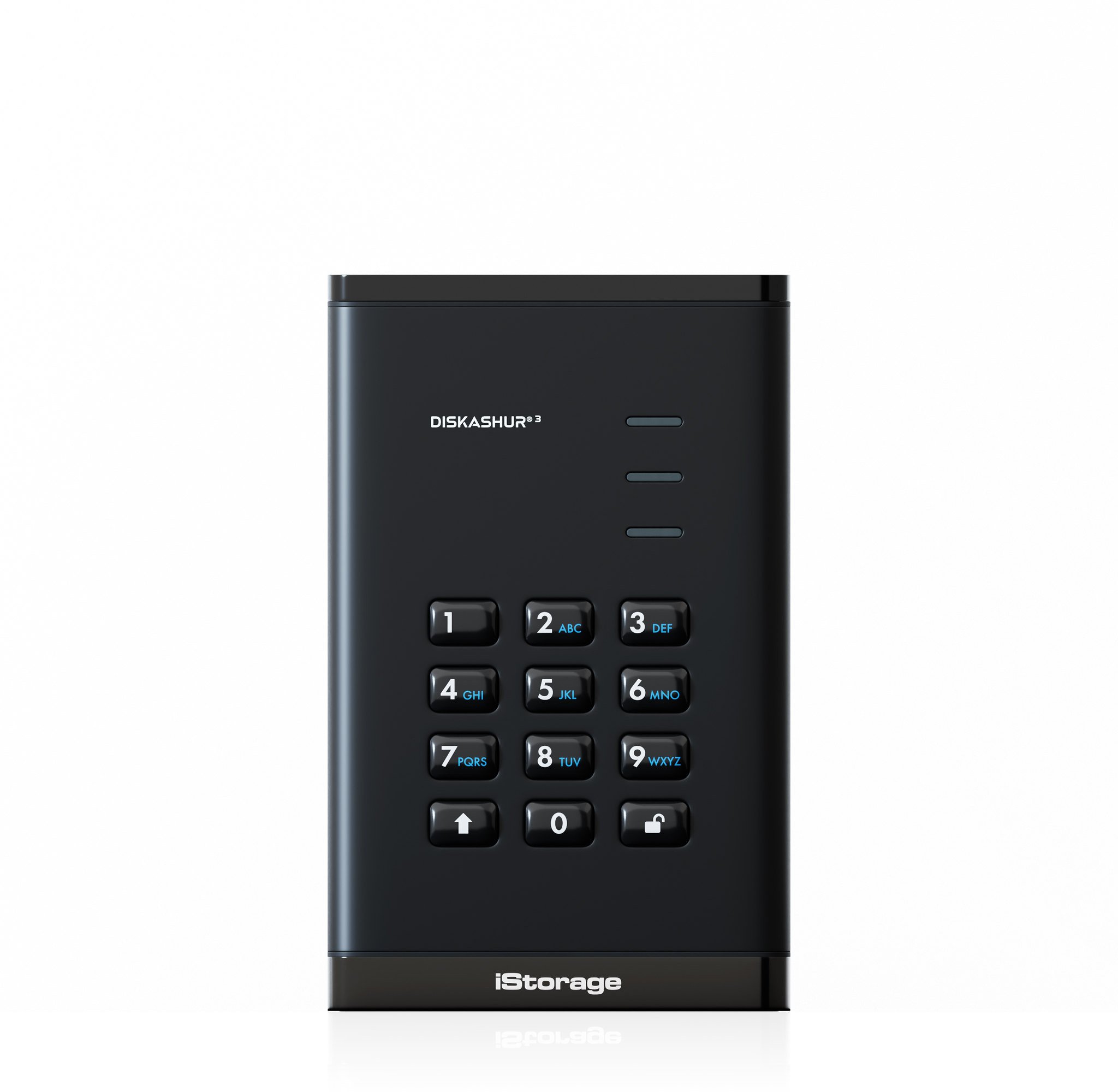 Dysk zewnętrzny HDD iStorage diskAshur3 HDD zewnętrzny dysk twarde 4 TB USB Type-C 3.2 Gen 1 (3.1 Gen 1) Czarny