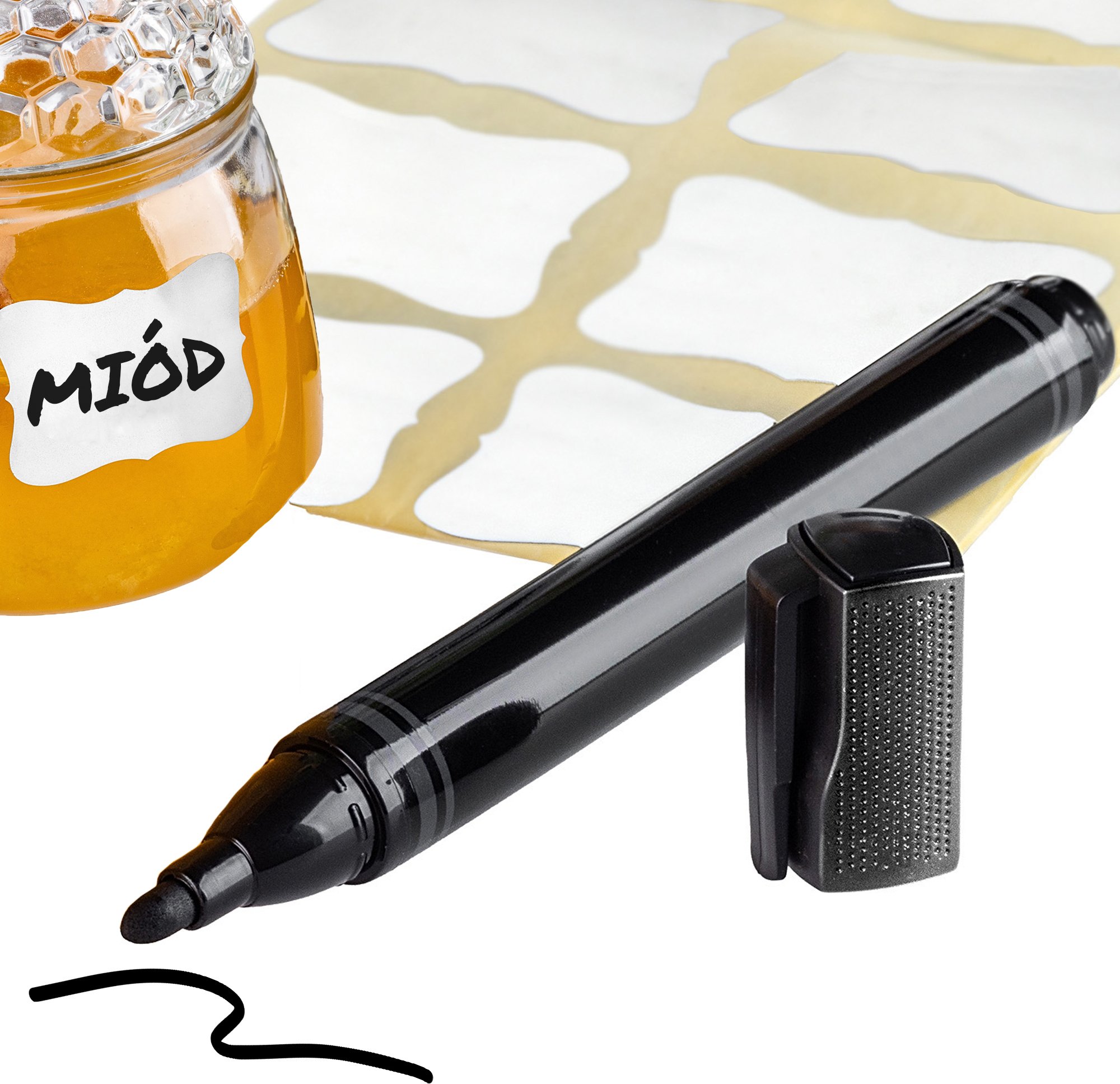 KADAX Pisak Marker Kredowy Czarny