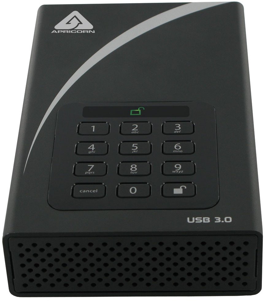 Dysk zewnętrzny HDD Apricorn 6TB Aegis Padlock DT Secure
