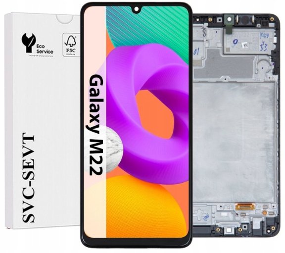 UTS-Group Wyświetlacz Do Samsung Galaxy M22 M225 Ramka Oryginał LCD Ekran