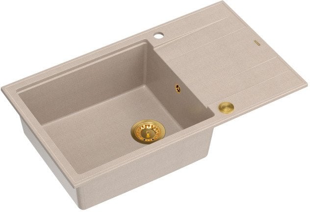 Zlewozmywak GraniteQ EVAN 136 XL GraniteQ zlewozmywak z syfonem Push To Open 1-komorowy z/o (860x500...