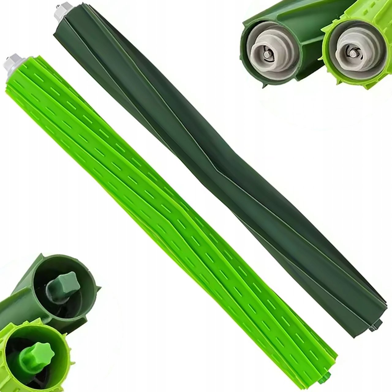 Rosfix Szczotki wałki gumowe 2 sztuki komplet do iRobot Roomba S9 S9+ 9150 9550