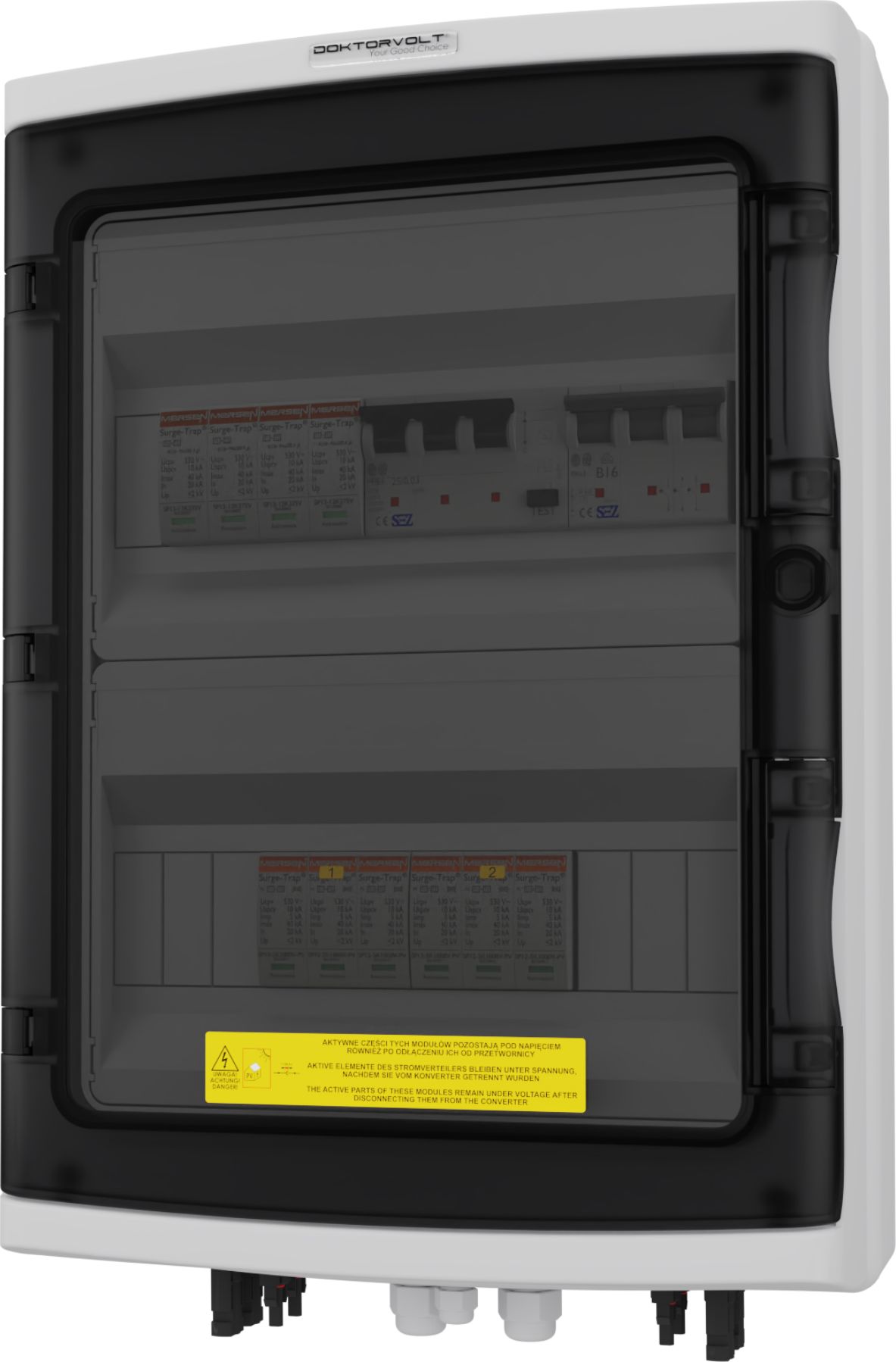 Фото - Вимикач Doktorvolt AC DC 1000V 2 Stringi B16 25A 300mA Rozdzielnica PV Fotowoltaic