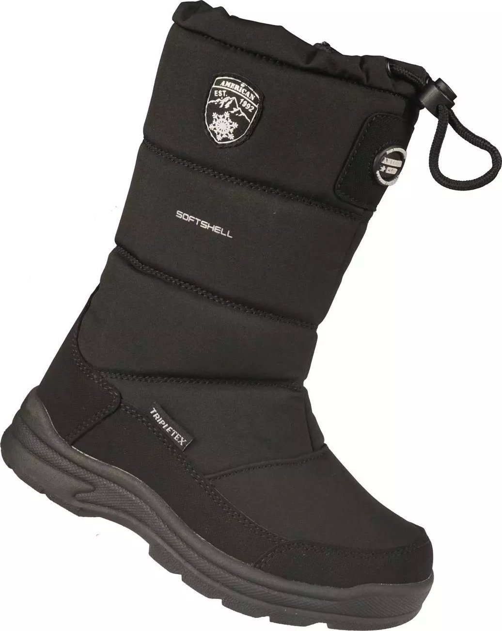 American Club Zimowe buty dziecięce wysokie śniegowce American Club CSN48/24BL czarne 31
