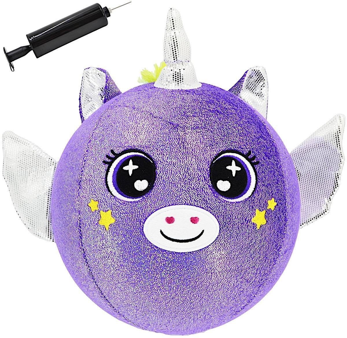 XQMax PIŁKA EMOJI 23CM Z RĄCZKAMI FIOLETOWA
