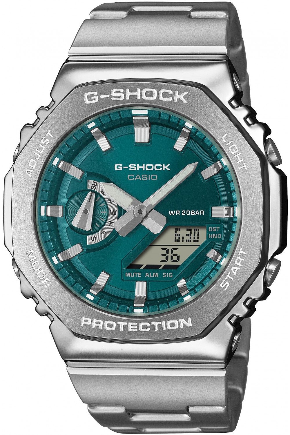 Casio G-Shock GM-2110D-3A1ER 200m srebrny