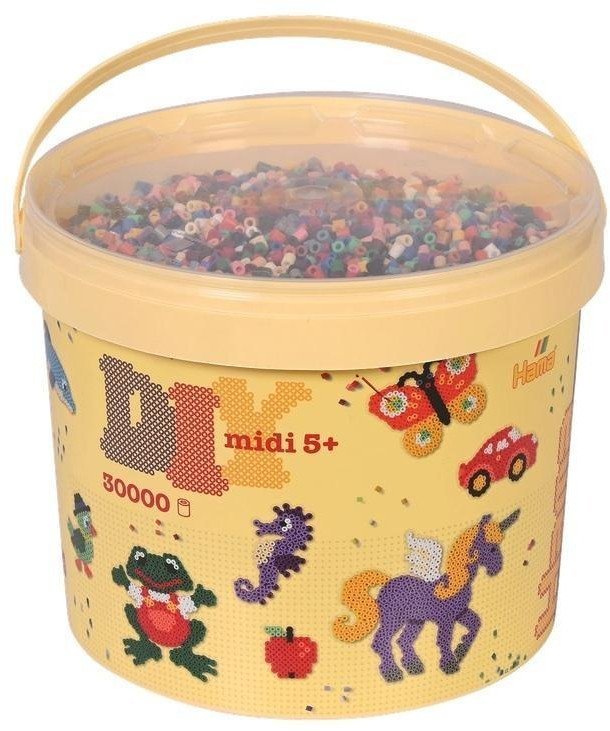 Hama Koraliki Midi w wiaderku 30000el