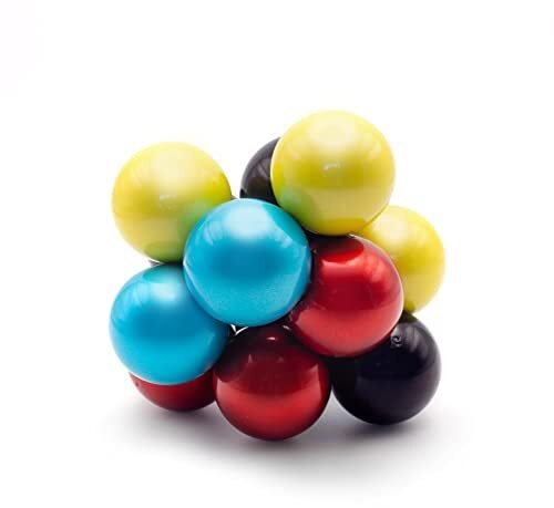 Centrum Metalowe kulki na gumce fidget mix
