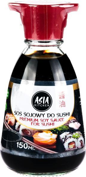 Asia Kitchen Sos sojowy do sushi Premium, dyspenser 150ml -