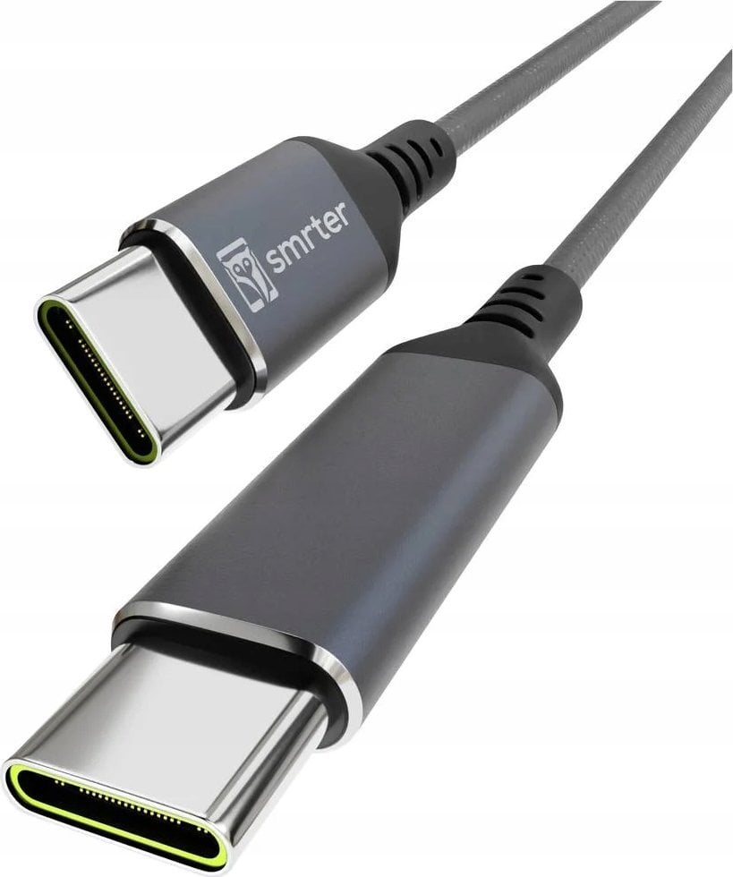 Kabel USB Smrter USB-C - USB-C 2 m Czarny (SMRTER_SPEEDY100_L_AT)