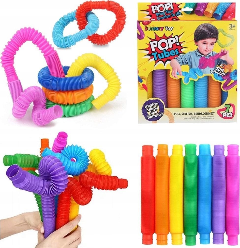 Hencz Toys Rurki sensoryczne 7szt