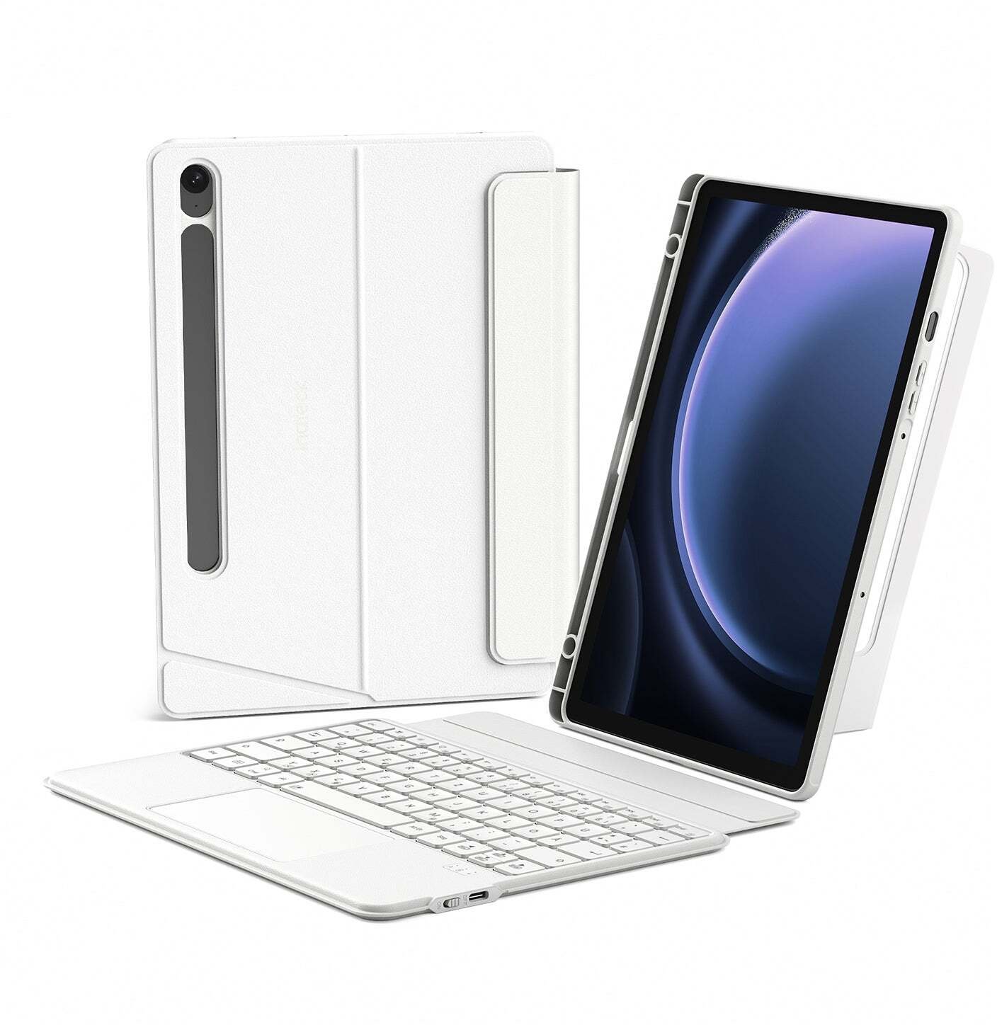 Etui na tablet Inateck inateck Keyboard Samsung 11" QWERTZ white