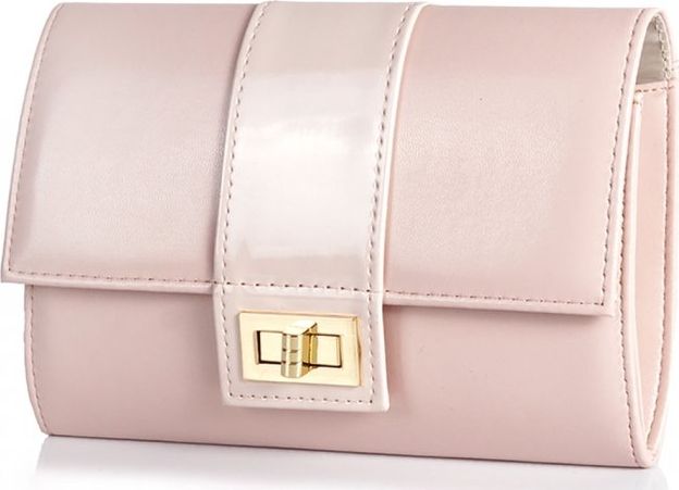 Solome RÓŻOWA KOPERTÓWKA TOREBKA WIZYTOWA M2 SOLOME PUDROWY RÓŻ