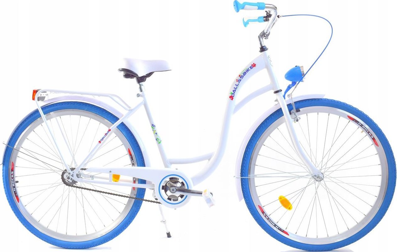 Фото - Велосипед Dallas Bike Rower  City 28" 1spd - biały z niebieskim 