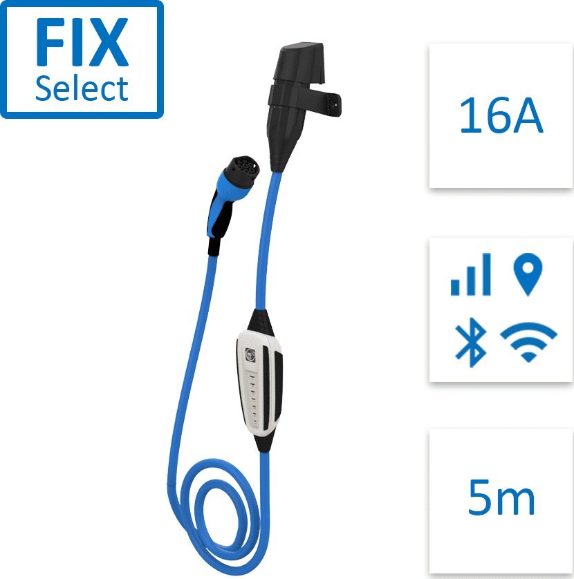 Фото - Зарядний кабель для електромобіля Ładowarka NRGkick Fix Select 16A Bluetooth + WiFi, GSM/GPS/SIM 11kW 5m (12