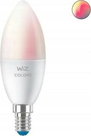 WiZ ,Candle,4,9W,2200-6500 (RGB),C37,E14,1 pcs lightsource