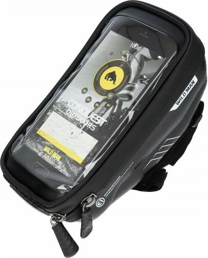 WildMan WILDMAN sakwa rowerowa na kierownicę na zamek 1L (4" - 7") E1 czarna
