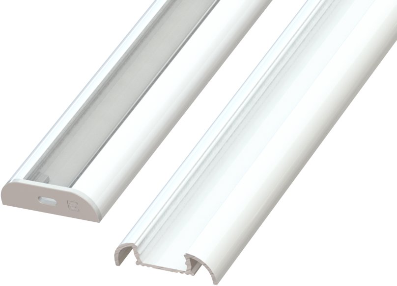 MPL Power Nawierzchniowy półokrągły profil ALU biały lakier 2010mm surface white lacquer (5902135130...