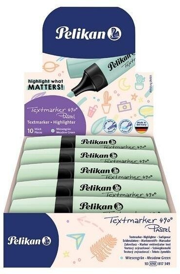 Pelikan Zakreślacz 490 Pastell zielony (10szt)