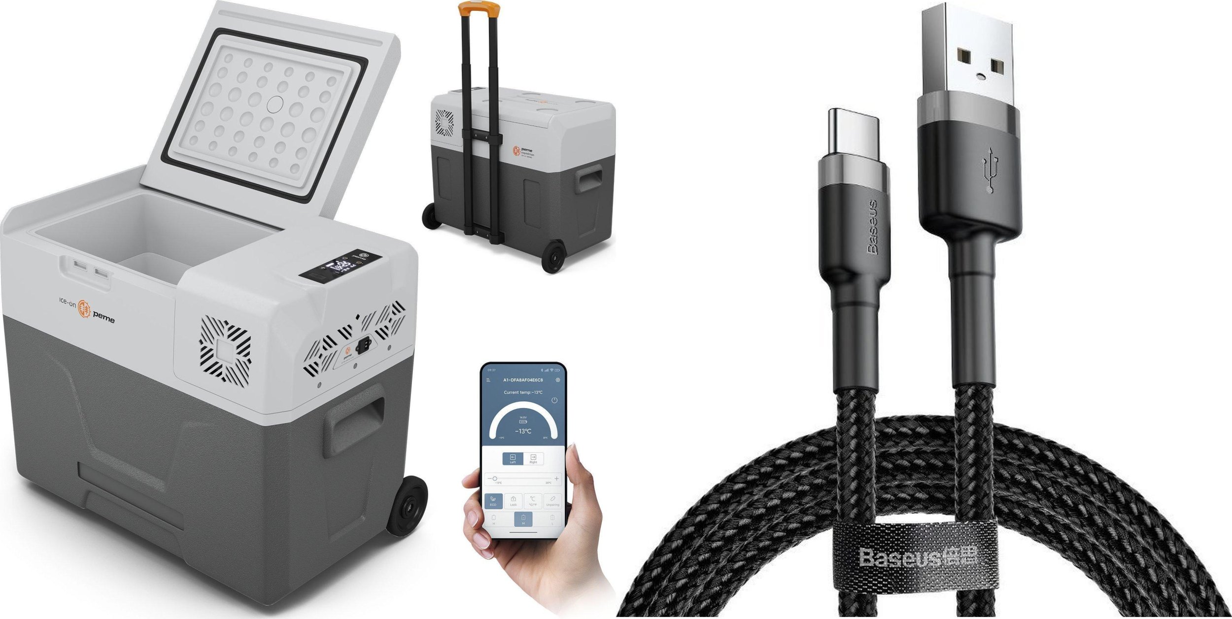 Lodówka turystyczna Peme Expedition 40 Adventure Orange + kabel usb