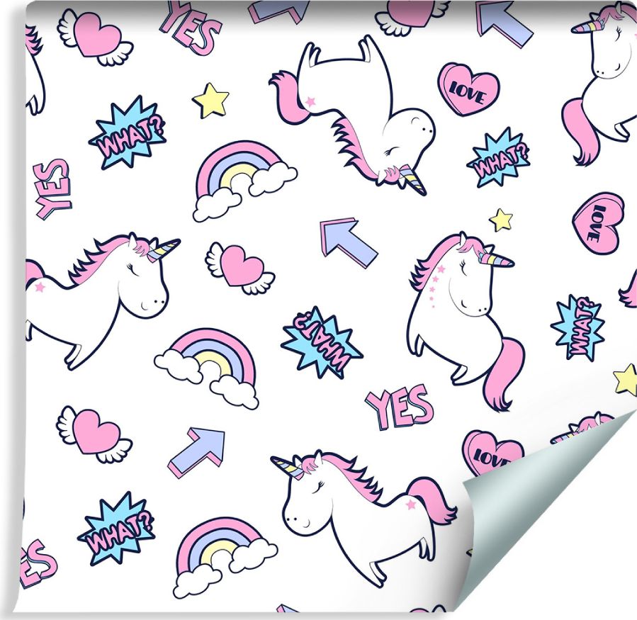 Muralo Tapeta Dla Dzieci - Śpiące Jednorożce