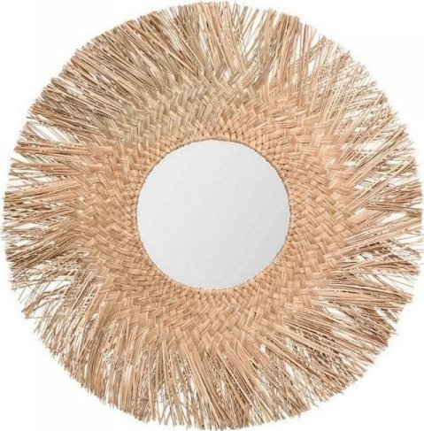 Atmosphera Lustro ścienne Jungly Okrągły Pałka wodna ( 80 cm)