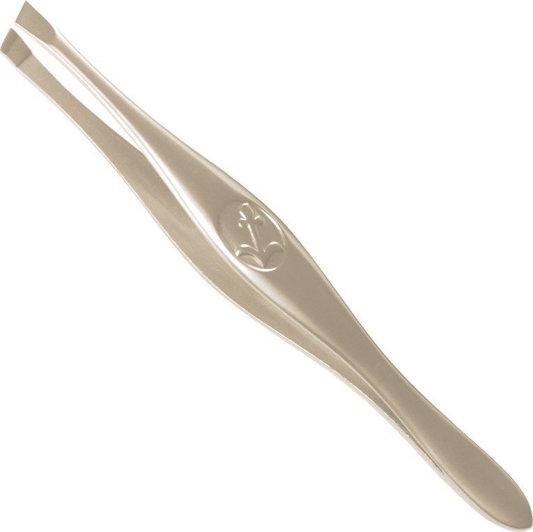 Inter-Vion Intervion Premium Line pęseta skośna, satynowa z różą