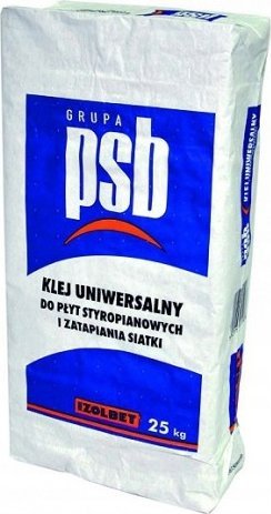 Izolbet PSB klej do styropianu i zatapiania siatki 25kg