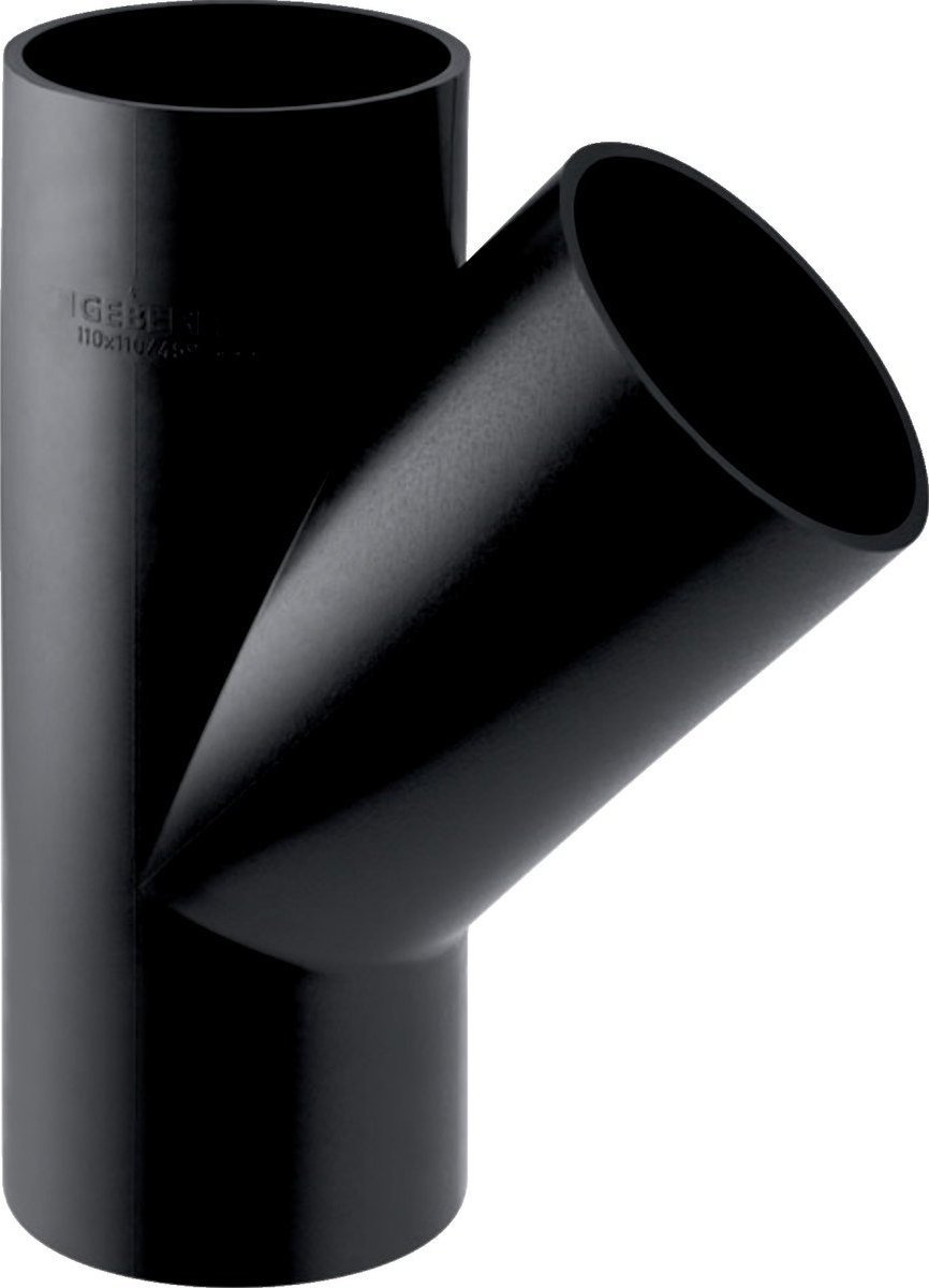 Geberit Trójnik PE skośny 45st. d90/56