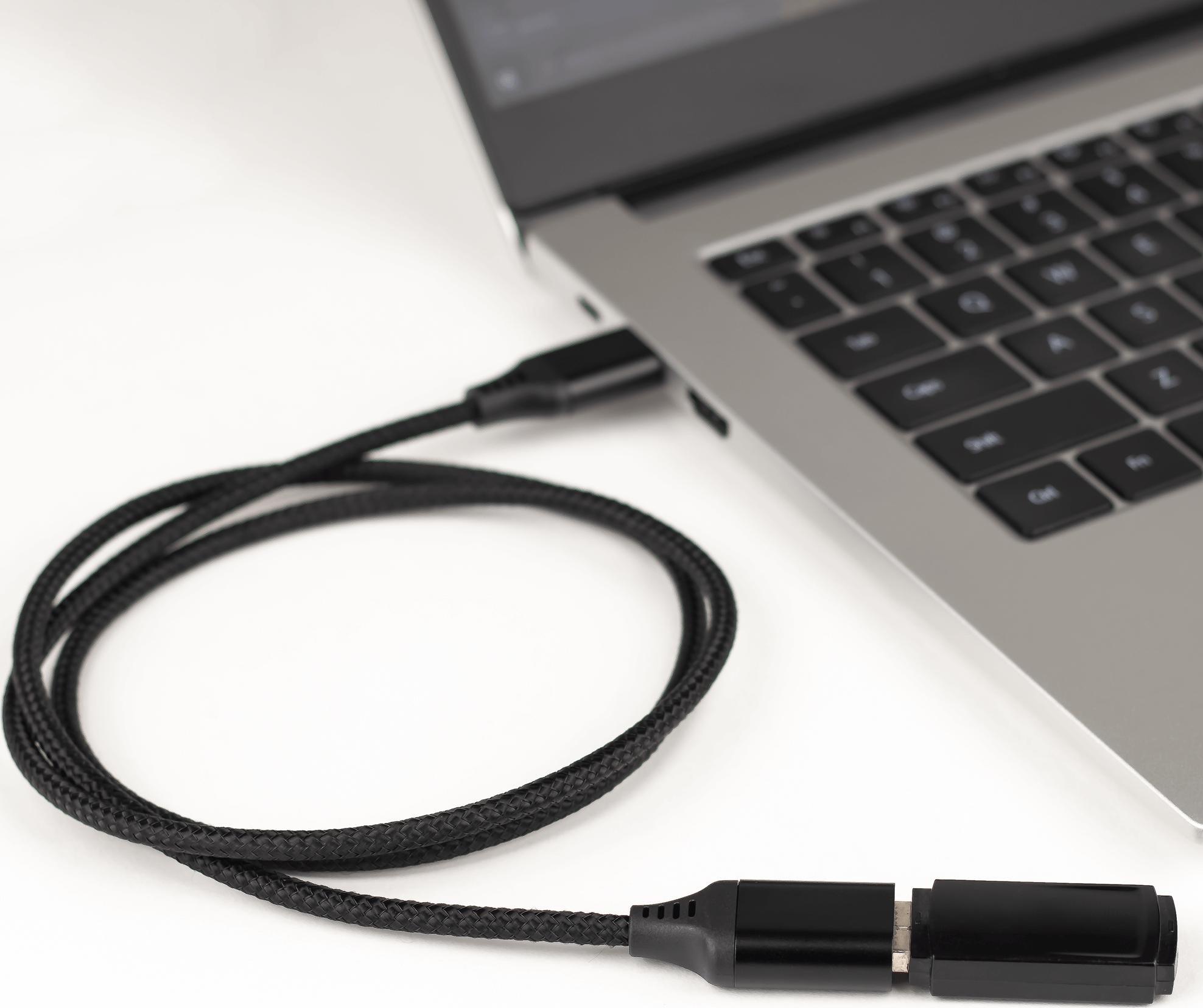Kabel USB Reagle USB-A - USB-A 2 m Czarny