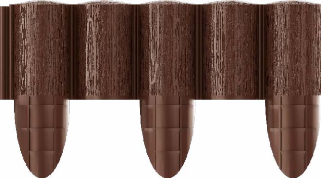 Cellfast Palisada ogrodowa Eco* brązowa 17cm x 2,4m 5 części (34-031)