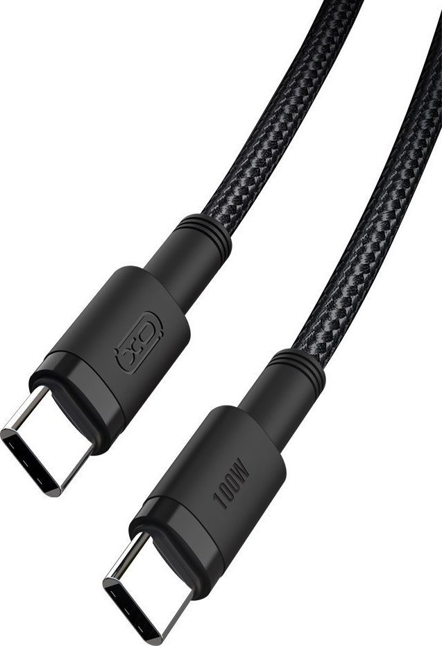 Kabel USB XO USB-C - USB-C 1.5 m Czarny (NB-Q199)