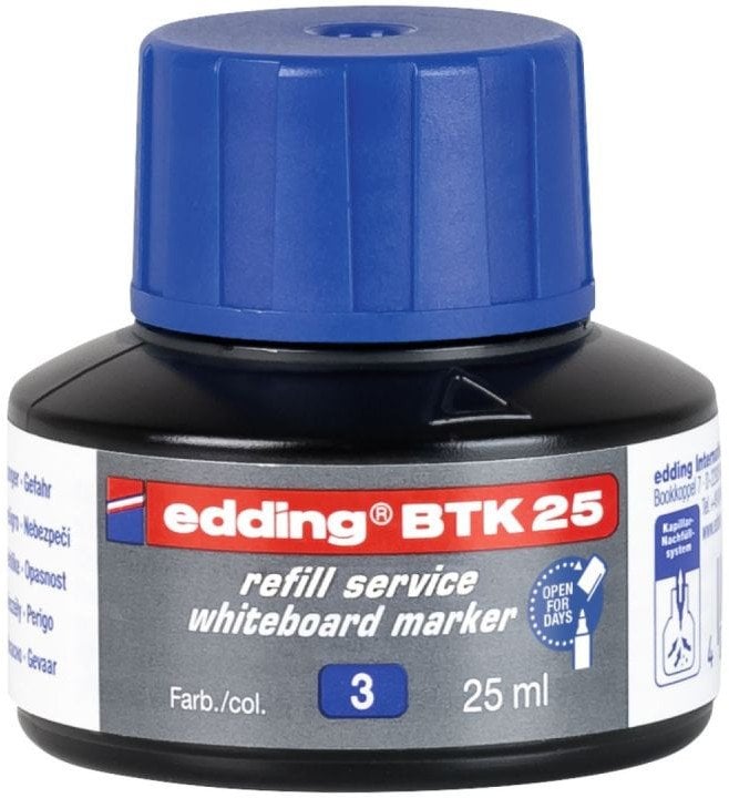 Edding Tusz do uzupełniania markerów do tablic suchościeralnych E-BTK 25 EDDING, niebieski
