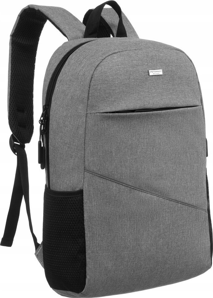 Plecak Peterson Duży, męski plecak na laptopa z portem USB - Peterson NoSize