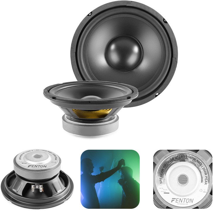 Kolumna Fenton Głośnik niskotonowy Hi-Fi 8'' 200W 8 Ohm one size