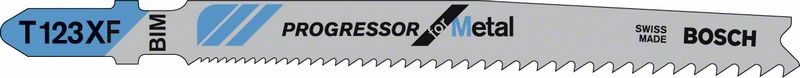 Bosch Brzeszczot do wyrzynarek Progressor for Metal 100mm T 123 XF 3szt. 2608638472