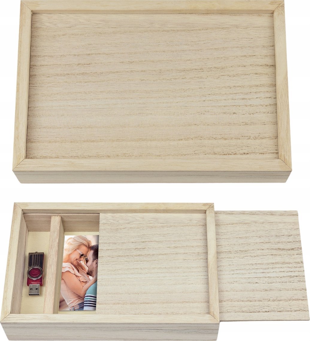 Ramka ZEP Box USB 15x20 drewno na zdjęcia i pendrive CX7568