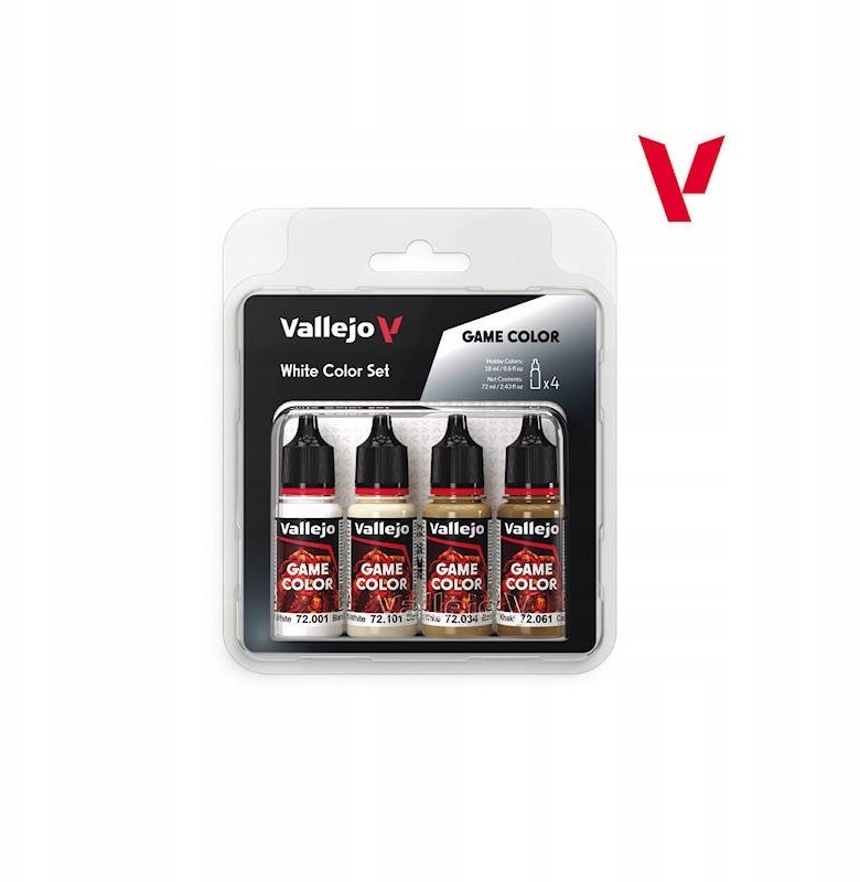 Vallejo Vallejo: 72.386 - Game Color - White Color Set (4x18 ml)