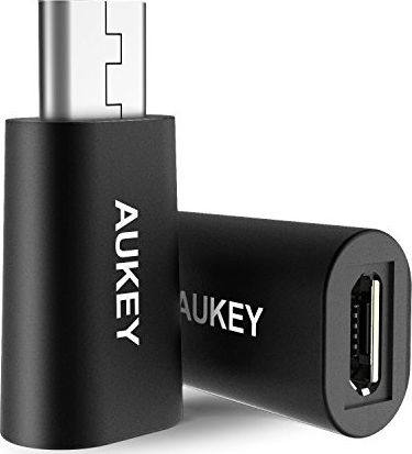 Adapter USB Aukey CB-A2 USB-C - MicroUSB Czarny (CB-A2)