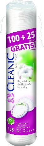 Cleanic Płatki kosmetyczne Pure Effect Okrągłe 100+25 szt