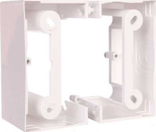 Kontakt-Simon Simon Basic Neos Puszka natynkowa pojedyncza składana 40 mm (1 szt. = 2 elementy) sreb...