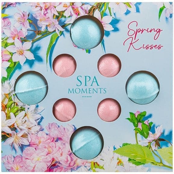 CHLAPU CHLAP Zestaw kul musujących do kąpieli o zapachu wiosennych pocałunków 1 op. - 8 szt.